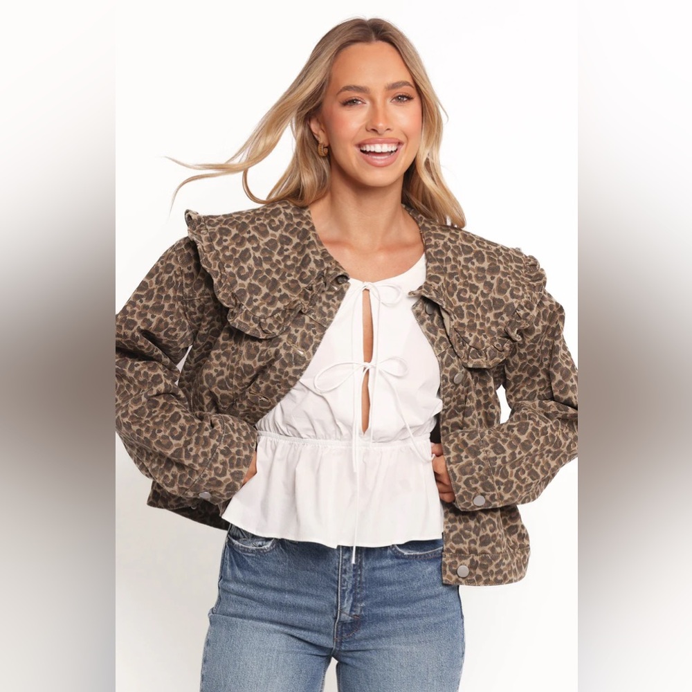 Petal and Pup Leopard Print Jacket